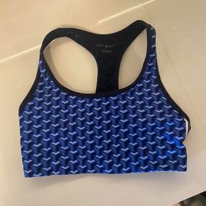 Tory sport printed sports bra Tory Burch navy blue